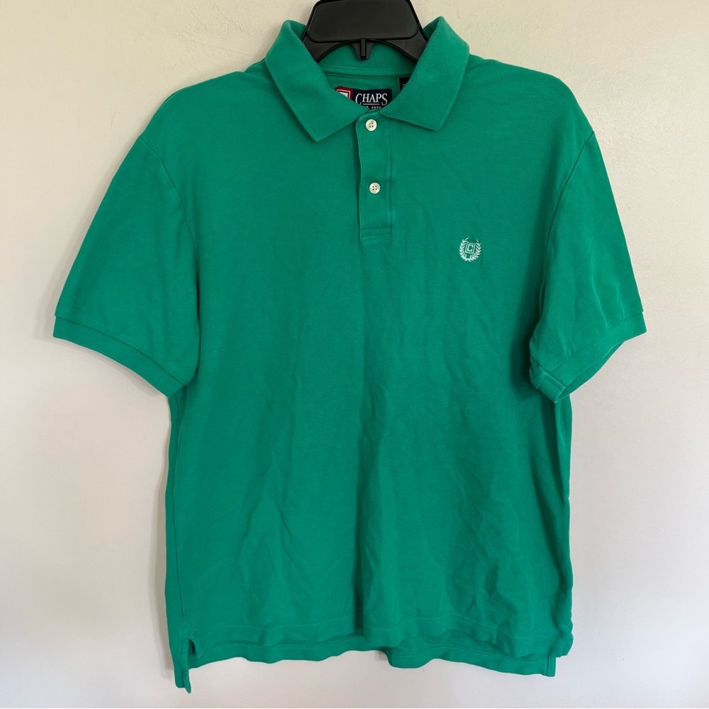 Men’s Chaps Short Sleeve Golf Polo In Green Size‎ Medium Outdoors Casual